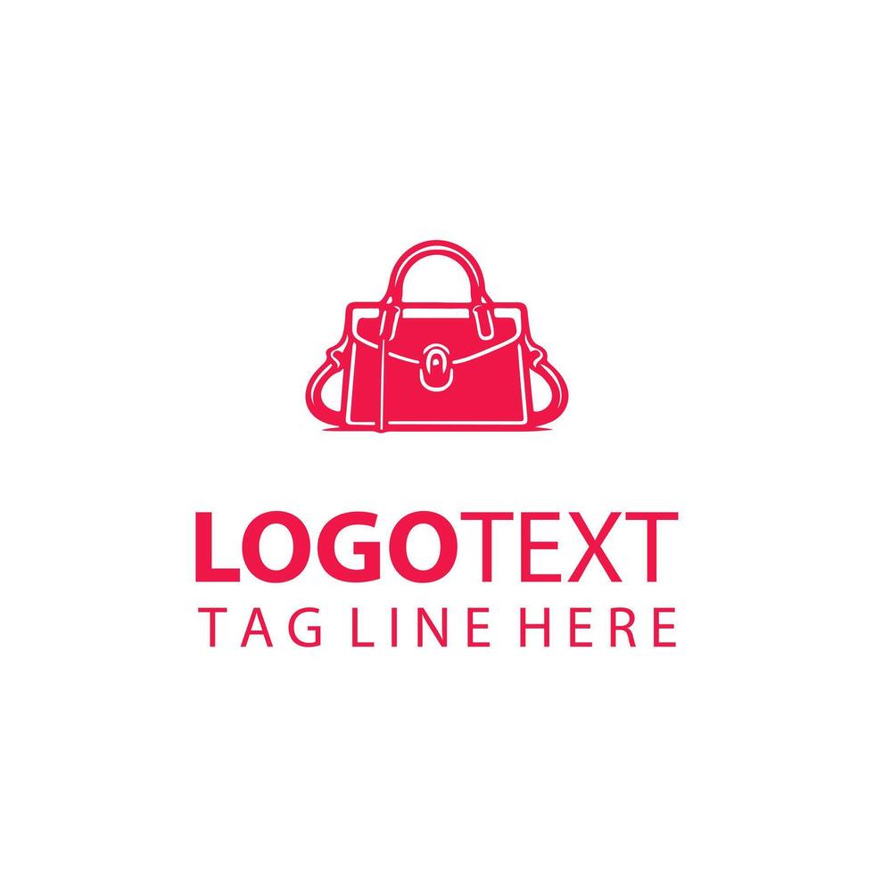 Satin Bag handbag logo vector