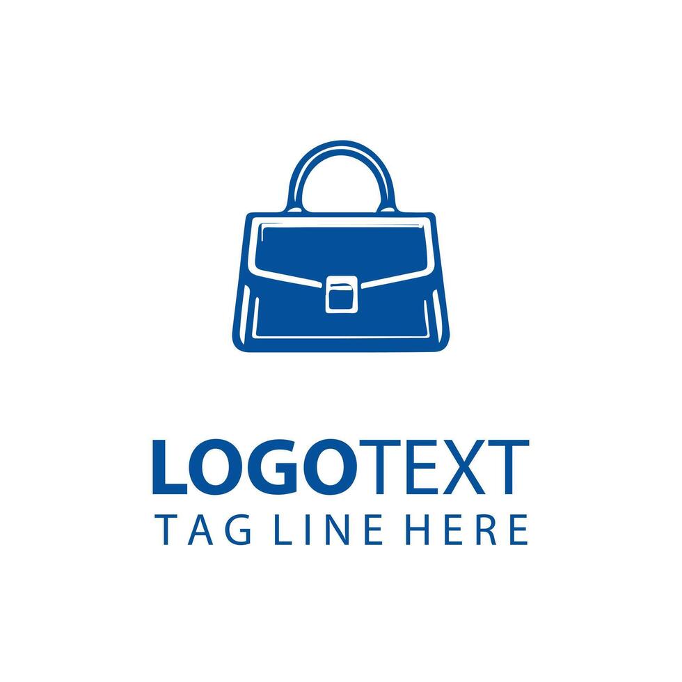 Bag handbag logo vector