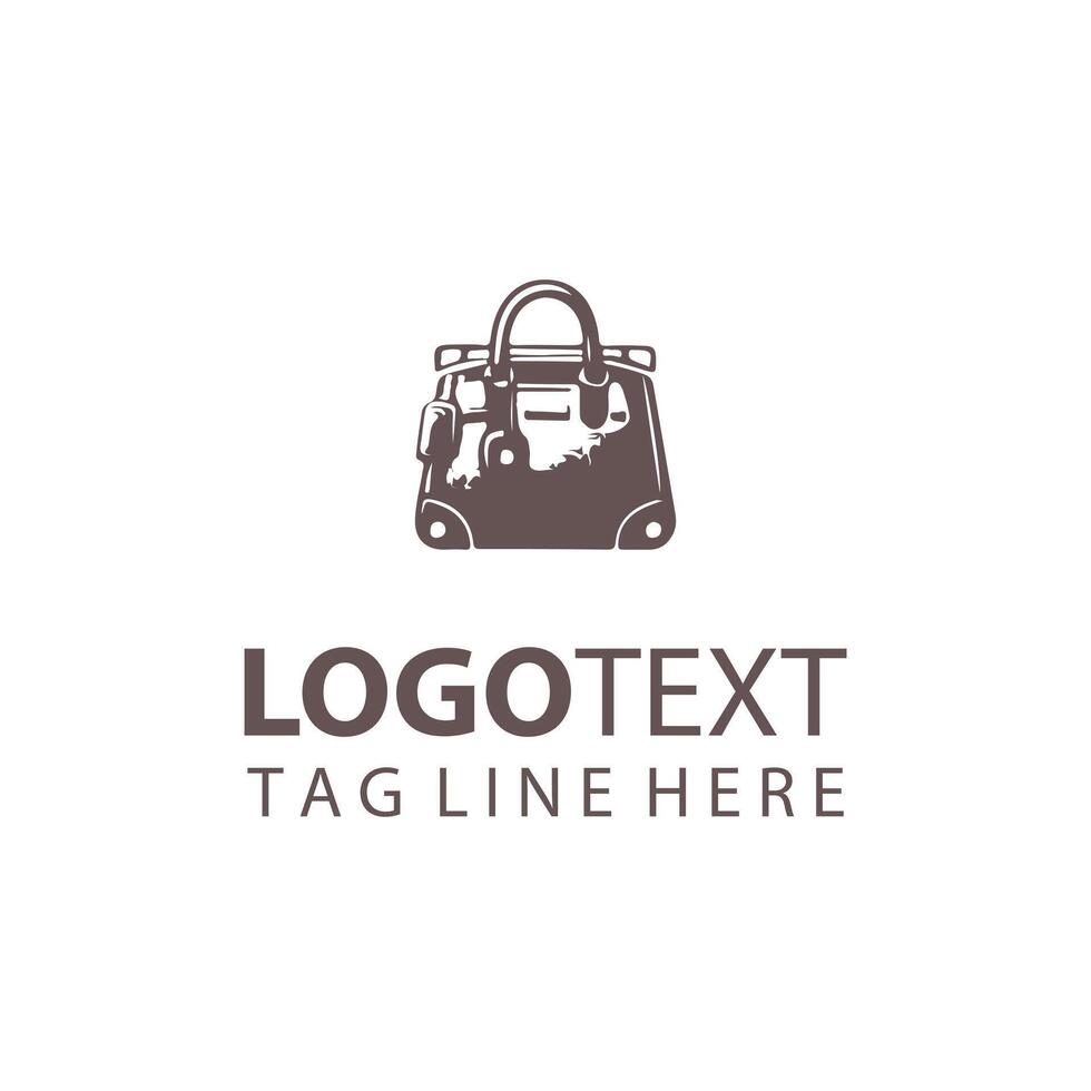 Timeless Chic handbag logo vector