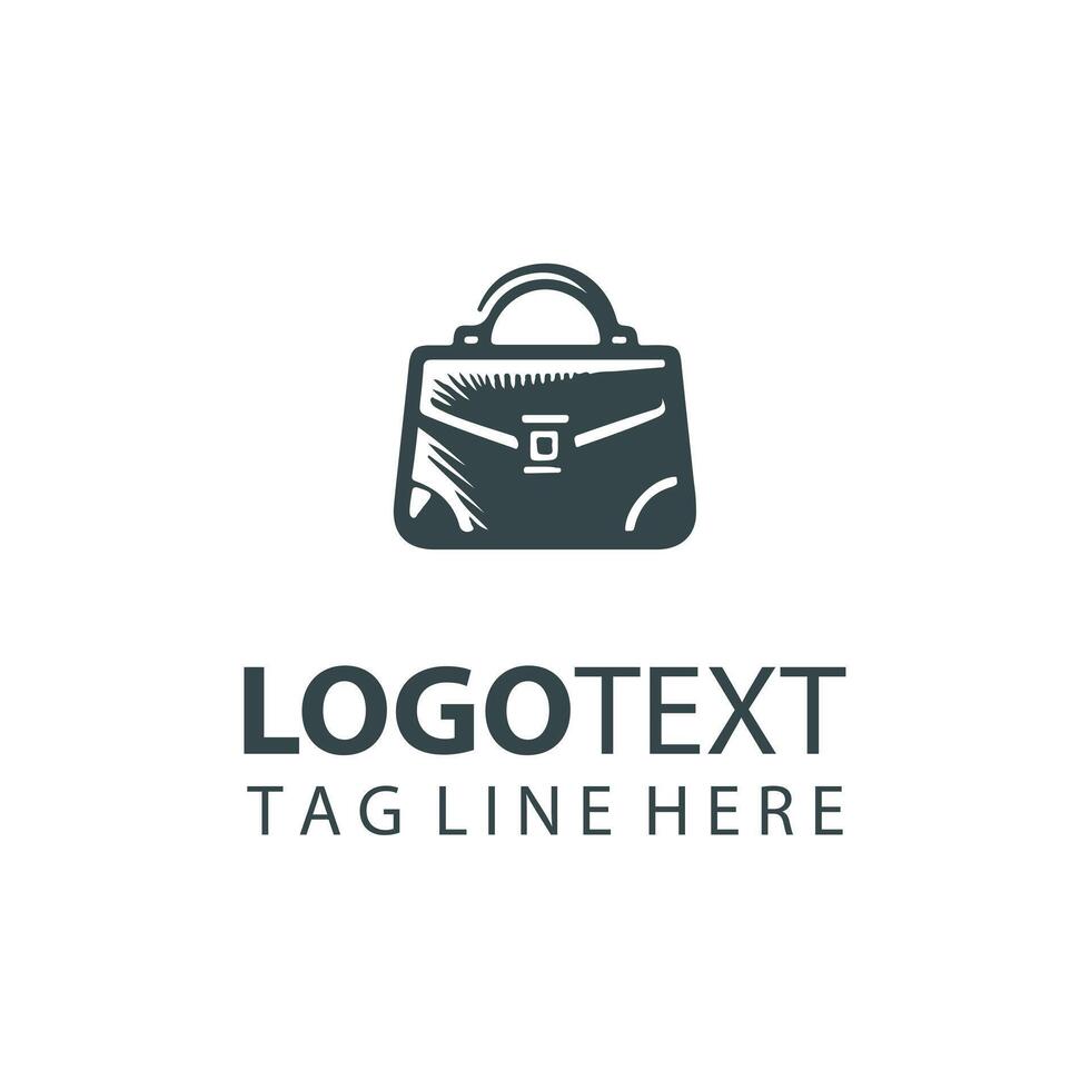 Velvet Pouch handbag logo vector