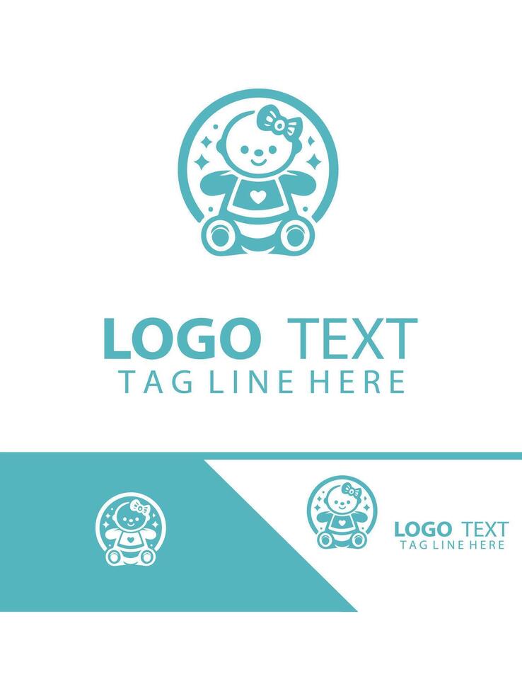 Little Sunshines Baby logo vector