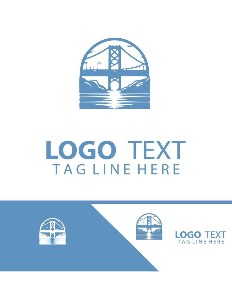 Marble Span bridge logo vector