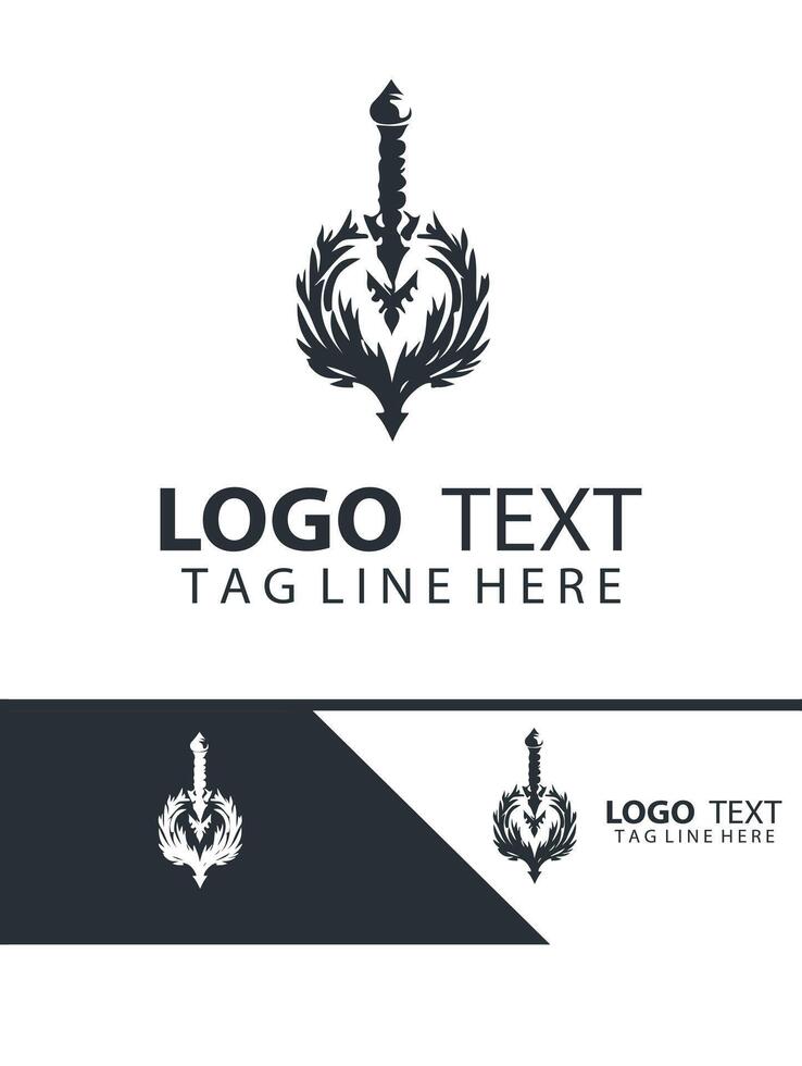 Steelwhisper sword logo vector