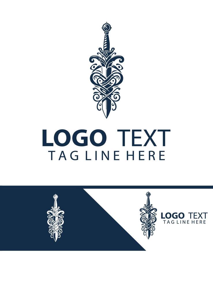 Razor claw sword logo vector