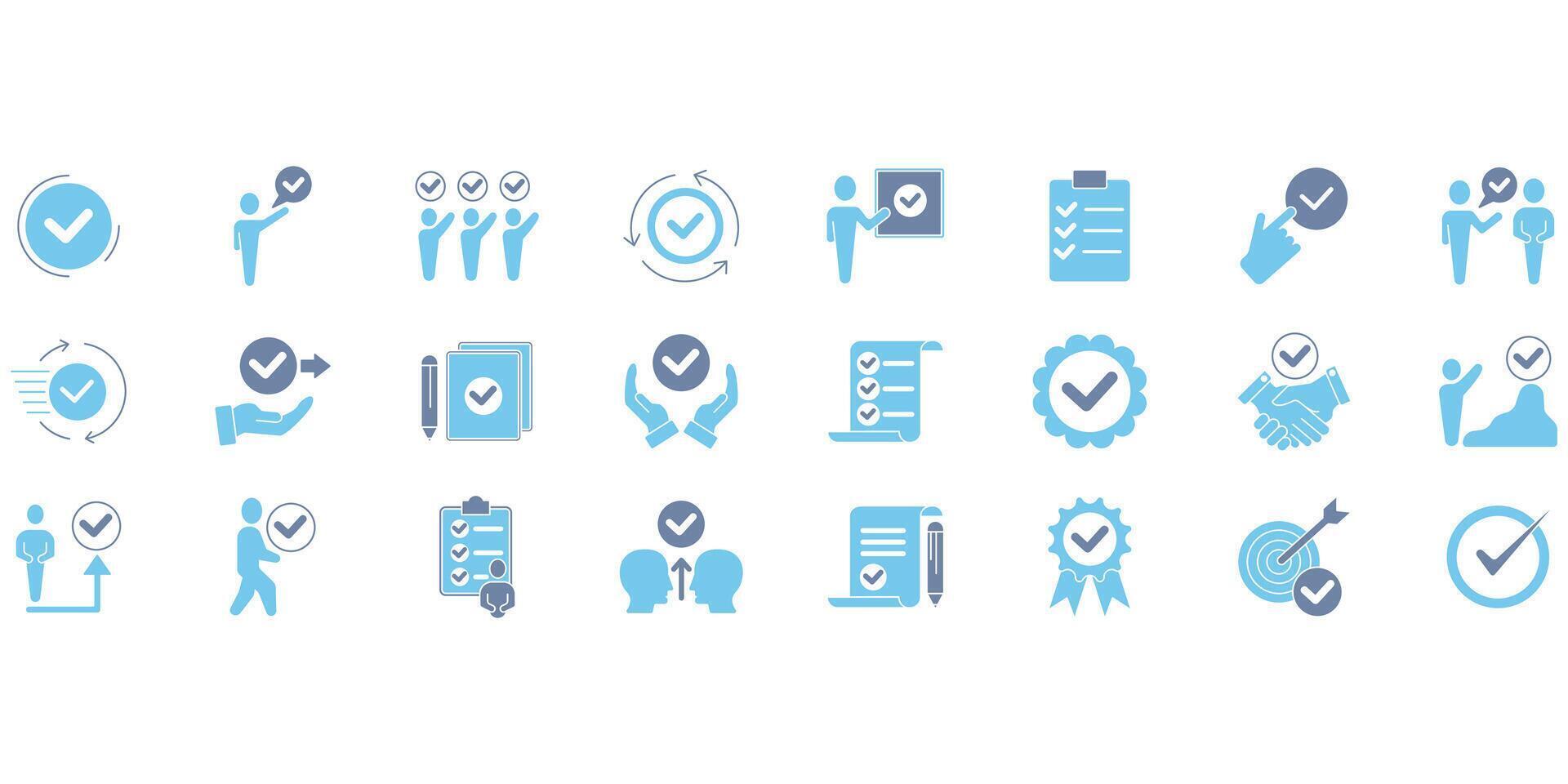 Checkmark . Set of editable stroke icons.Set of Checkmark vector