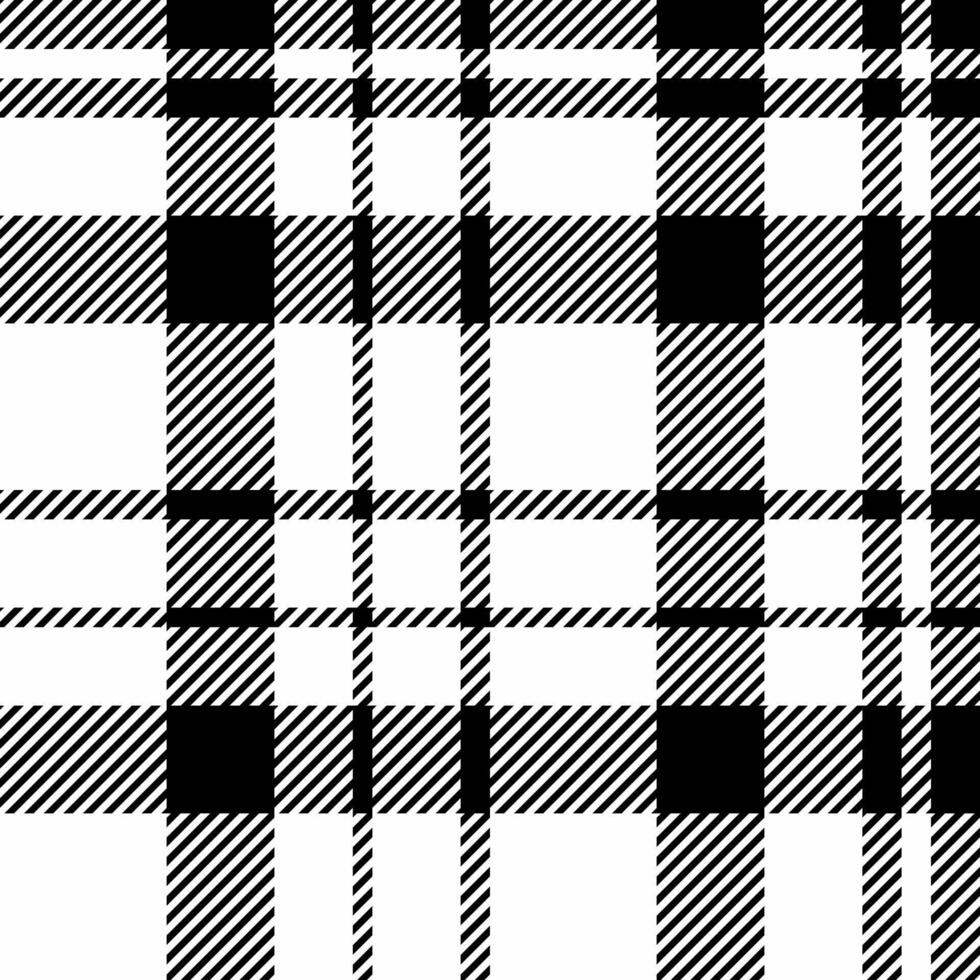Black seamless texture pattern, podium check textile fabric. Rug background plaid tartan in white and black colors. vector