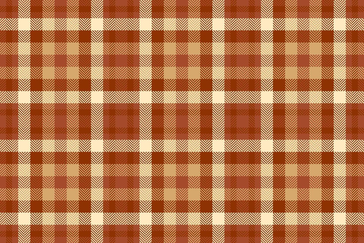 Warm autumnal plaid pattern featuring a subtle herringbone texture. Perfect for fall-themed designs, textile prints, website backgrounds, and seasonal branding. vector