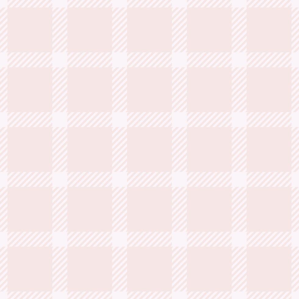 Outline check fabric plaid, dog tooth pattern background. Short seamless textile texture tartan in lavender blush and white colors. vector