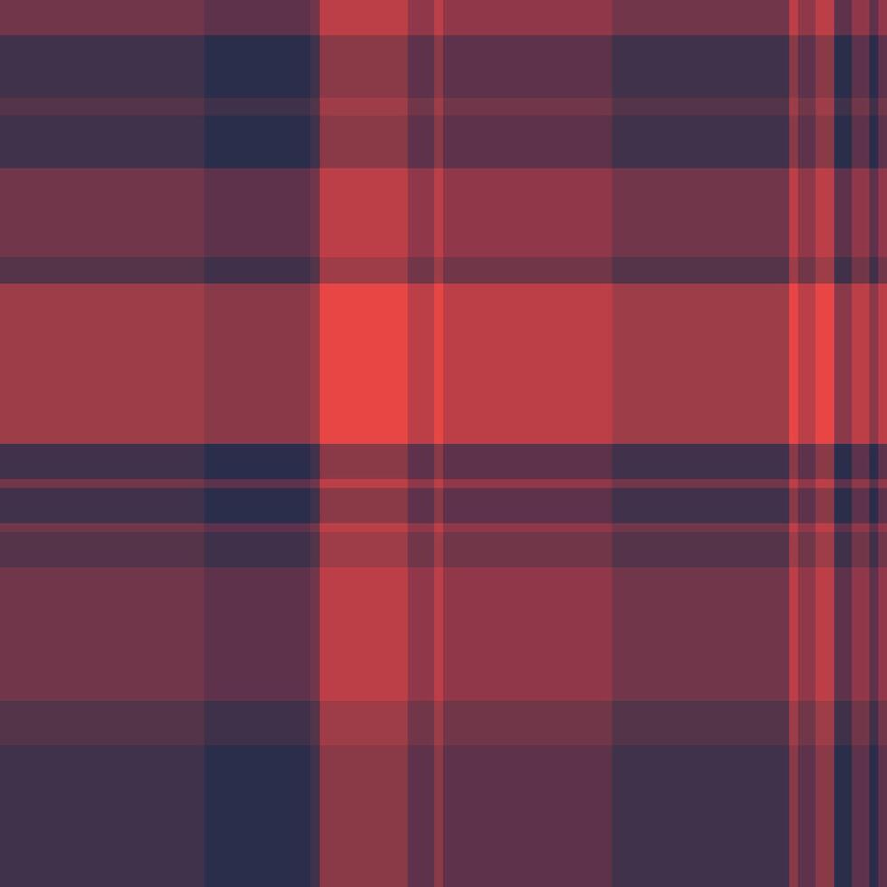 Image seamless plaid textile, merry christmas pattern fabric. Pastel texture background check tartan in red and pink colors. vector