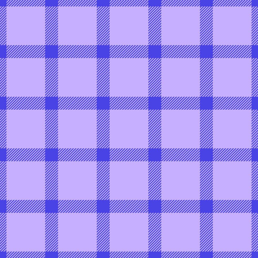 Give seamless check background, advertising fabric plaid tartan. Customer texture textile pattern in indigo color. vector