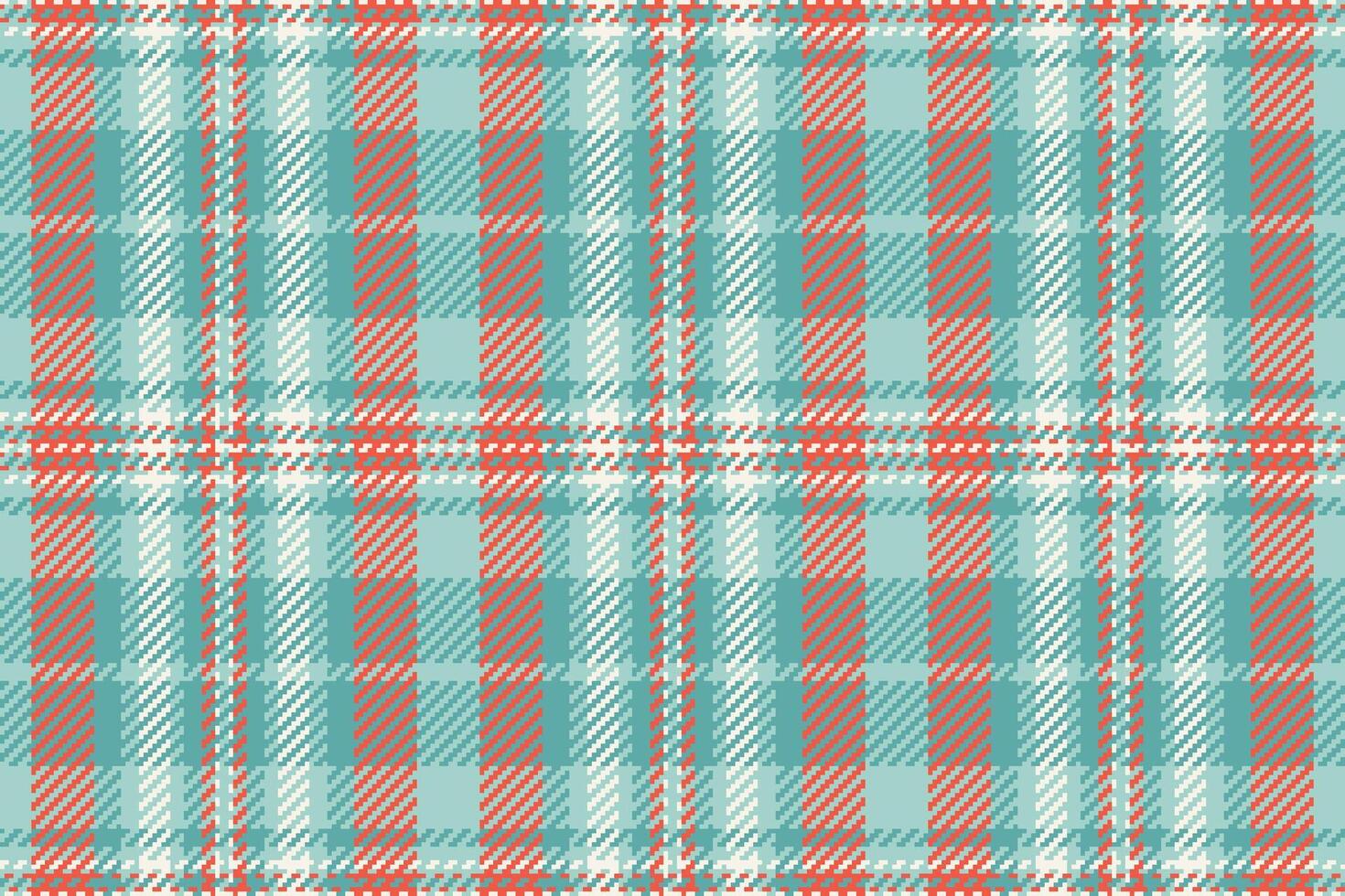 Small plaid background tartan, valentines day check fabric. Nyc seamless texture textile pattern in teal and light colors. vector