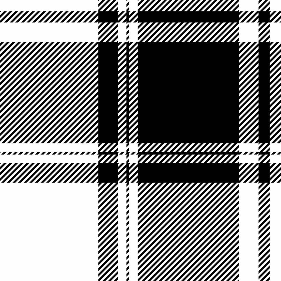 Quiet pattern plaid check, coat seamless texture. Glamor fabric tartan background textile in white and black colors. vector