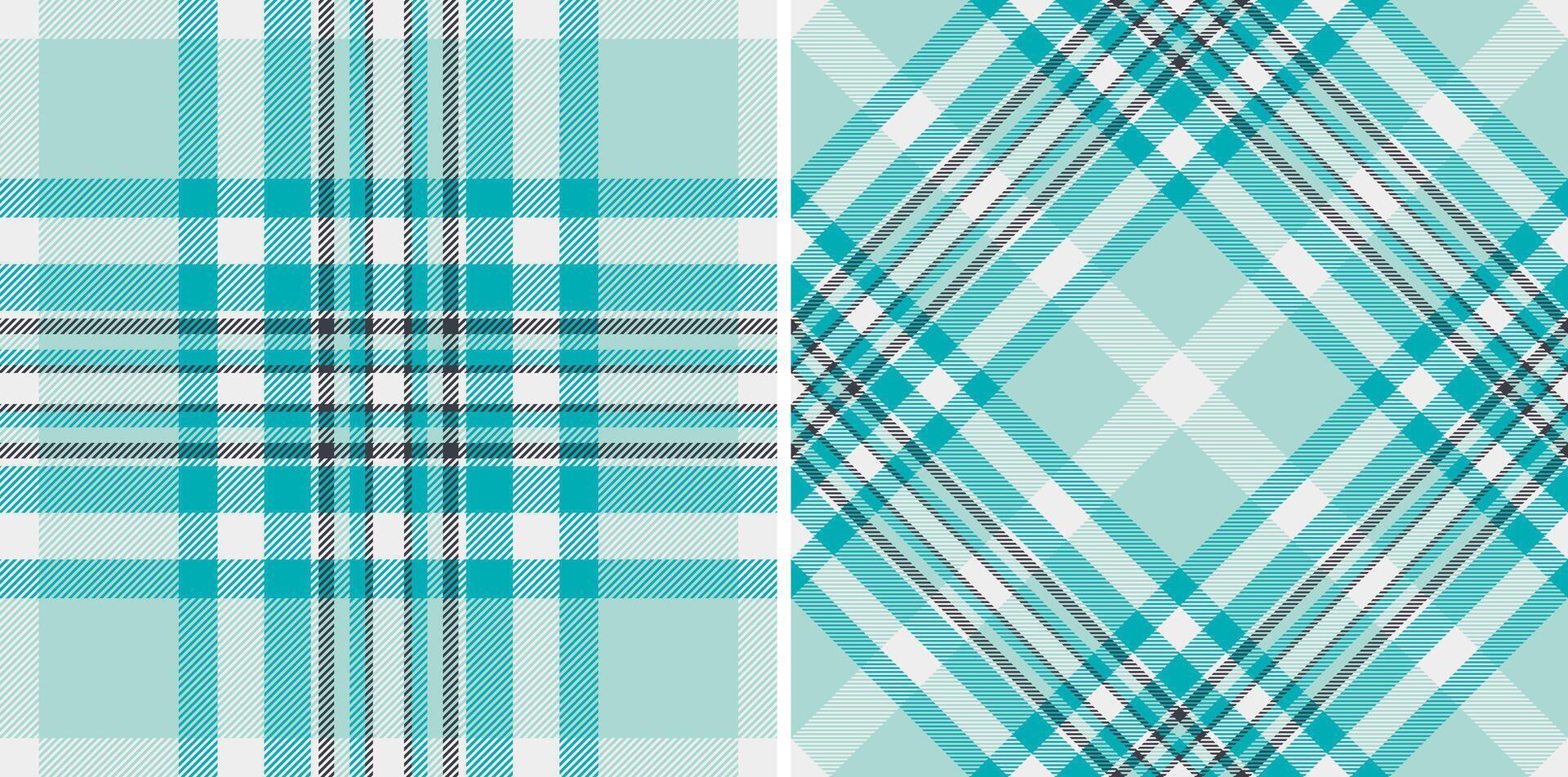 Tartan check of fabric background textile with a seamless pattern texture plaid. Set in winter colors. Unique gift paper designs for presents. vector