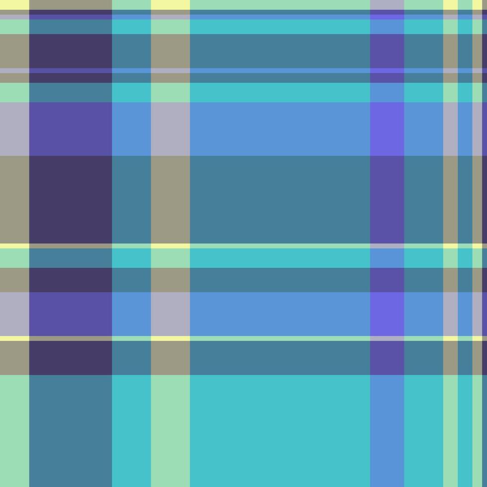 Couch fabric pattern plaid, satin texture textile tartan. Postcard seamless check background in cyan and pastel colors. vector