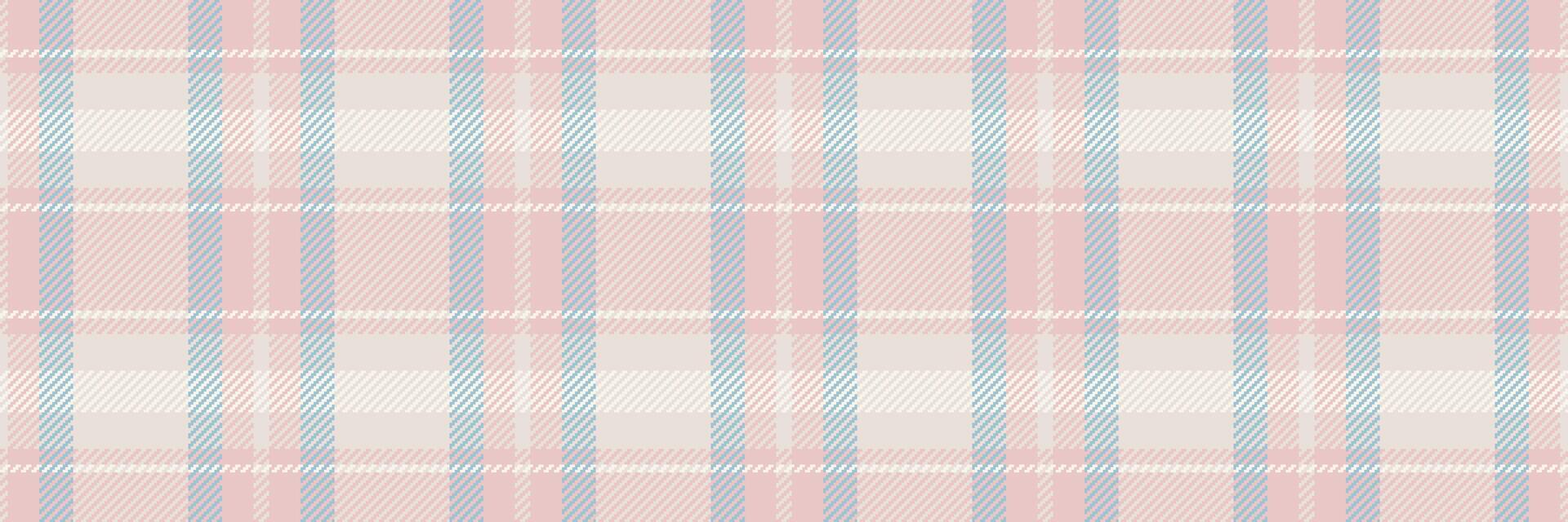 Tablecloth texture textile plaid, pure check pattern background. Knit tartan seamless fabric in light and white colors. vector