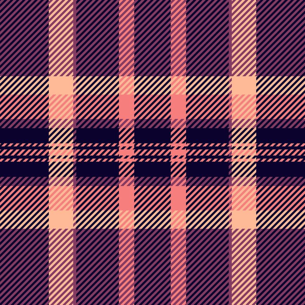 Hanukkah texture tartan seamless, yuletide textile plaid fabric. Stage background pattern check in dark and pink colors. vector