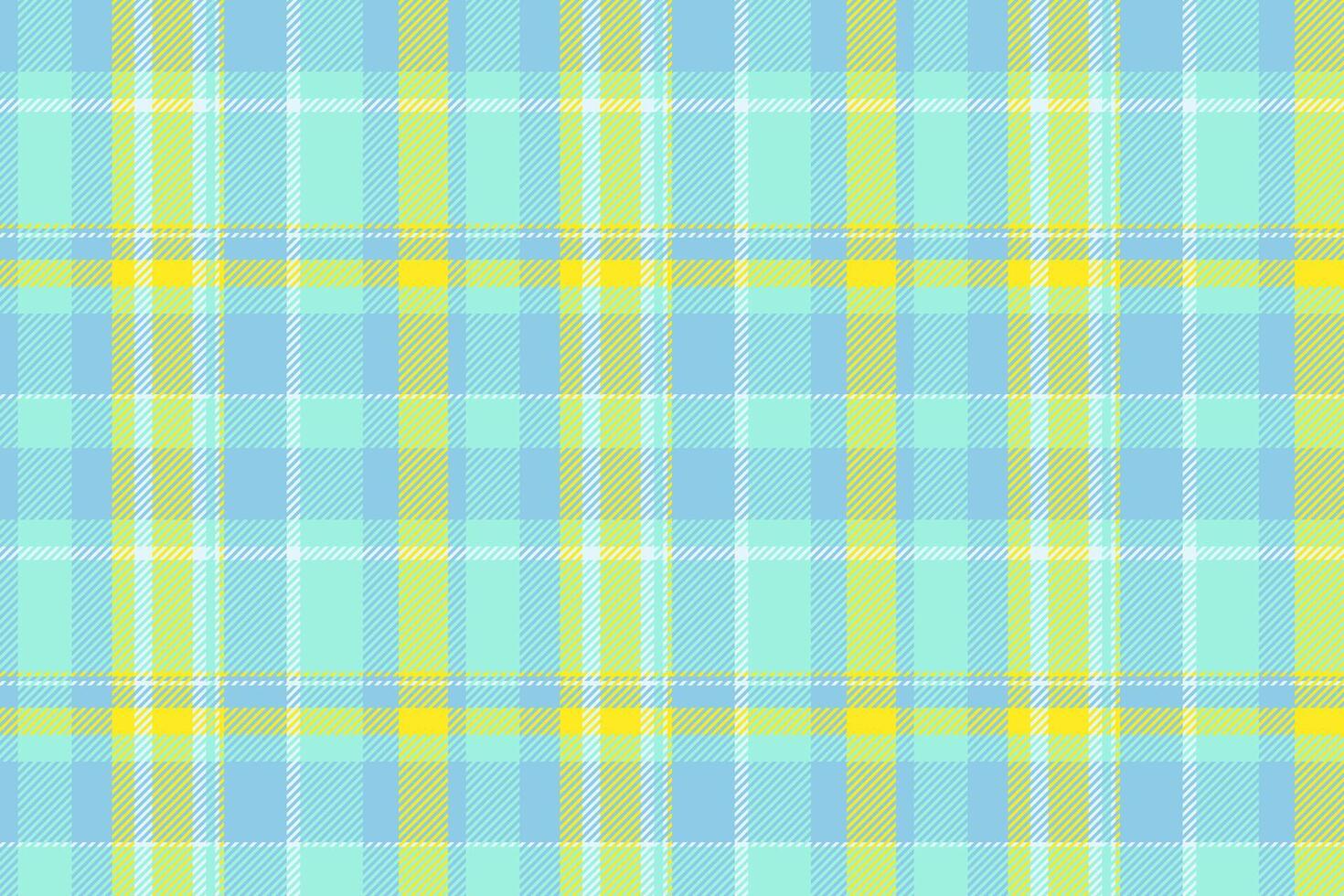 Business check seamless, birthday card pattern fabric texture. Asymmetric tartan plaid background textile in teal and cyan colors. vector