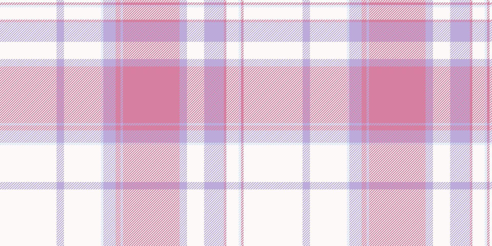 Neat pattern texture background, royal seamless fabric . Checked plaid textile tartan check in snow and pink colors. vector