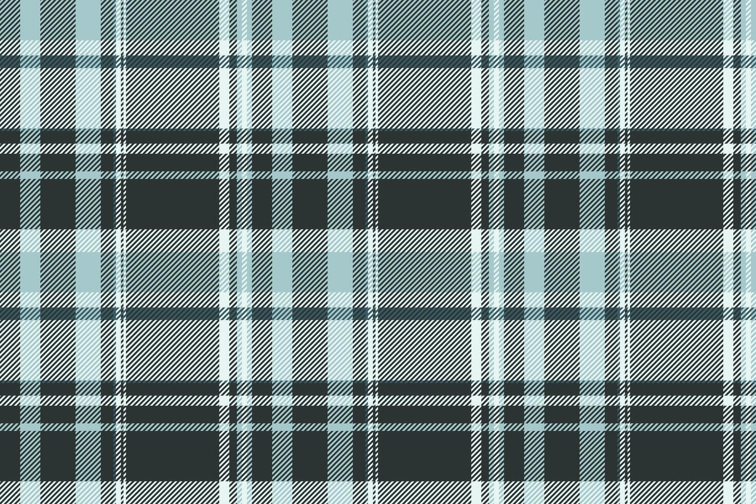 Eps fabric seamless plaid, geometric pattern texture . Hobby tartan check textile background in dark and white colors. vector