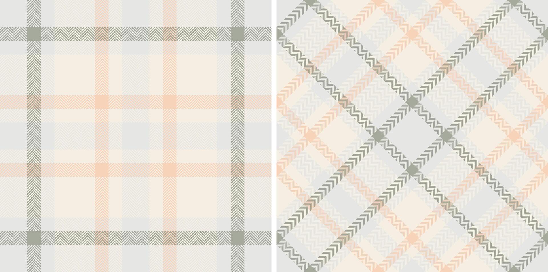 Textile seamless check of fabric plaid with a texture background pattern tartan. Set in pastel colors. Top fashion trends for the year. vector