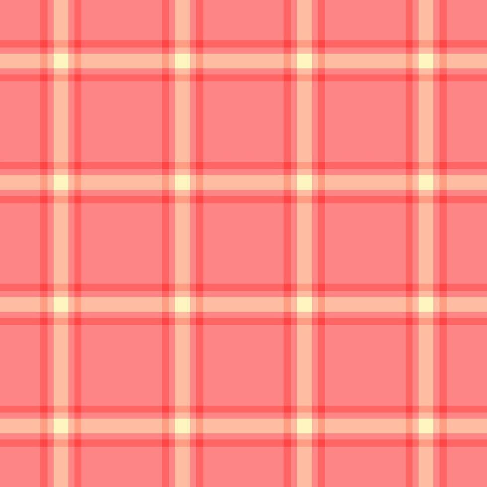 Style tartan plaid , suit seamless textile background. Quilted fabric texture check pattern in red and orange colors. vector