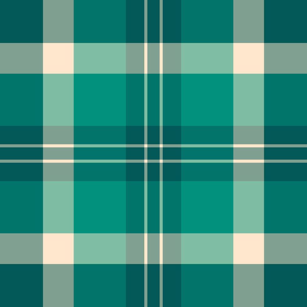 Frame check tartan texture, expressive background pattern seamless. Other fabric textile plaid in teal and pastel colors. vector