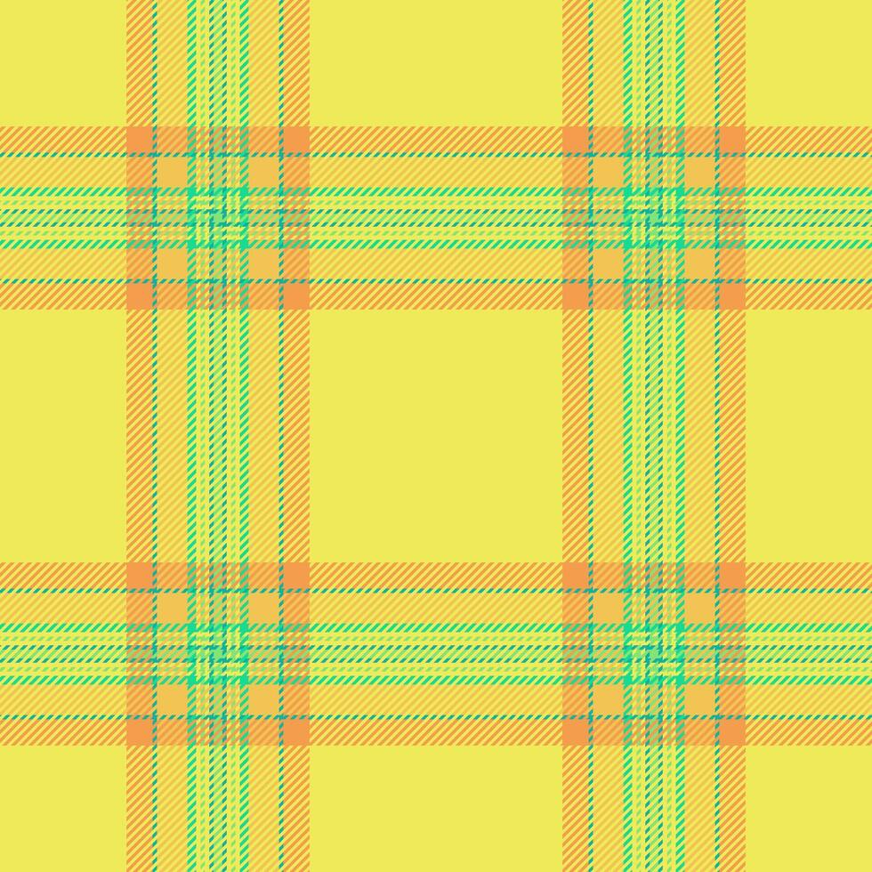 Greeting pattern tartan textile, gingham seamless texture. Printing background check fabric plaid in yellow and amber colors. vector