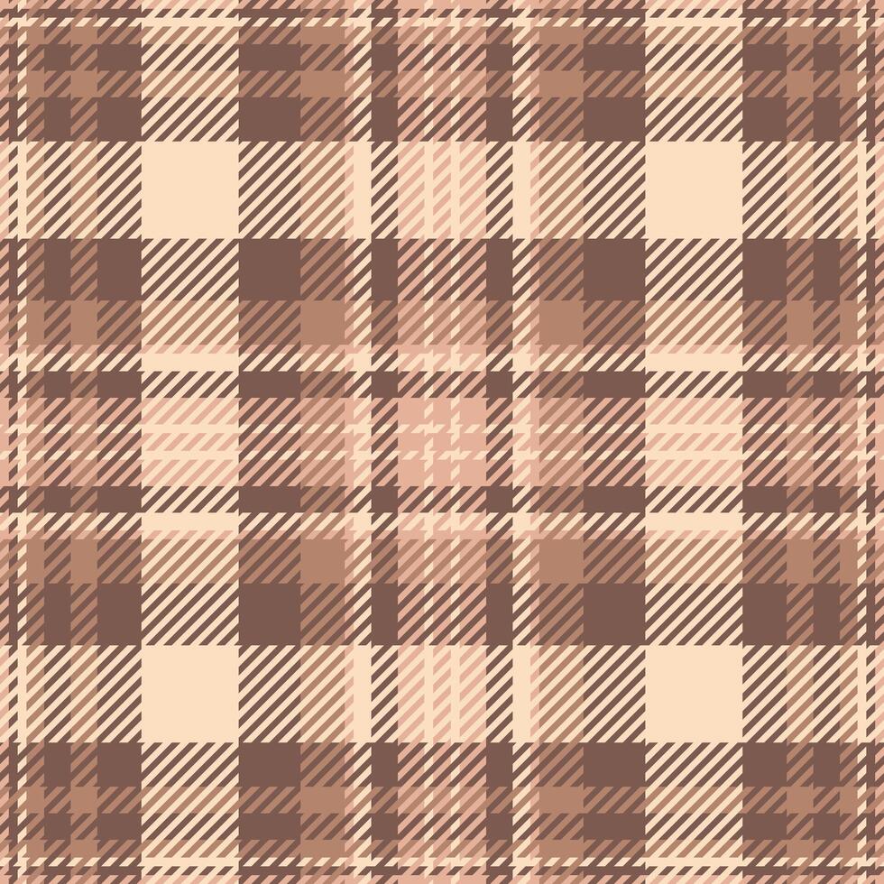 Fall pattern plaid tartan, online textile background. Continuity check seamless texture fabric in orange and red colors. vector
