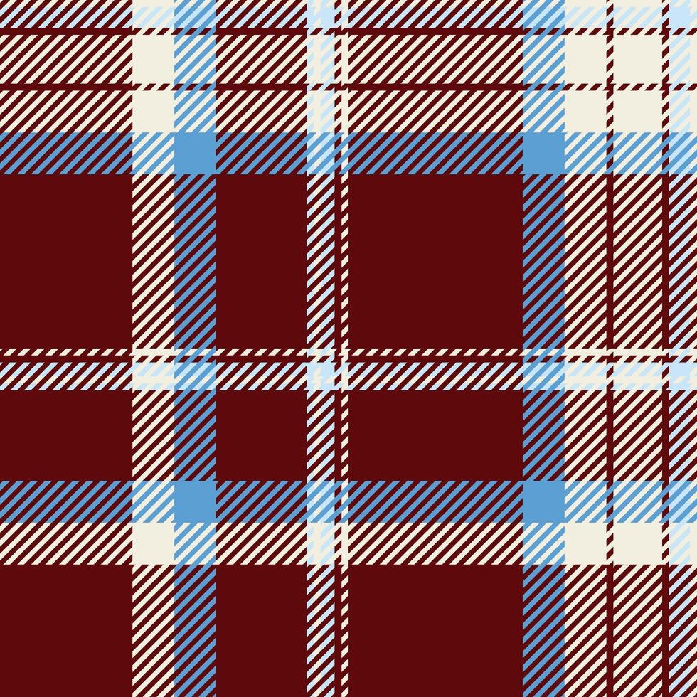 Length seamless plaid textile, femininity background fabric check. Baby texture pattern tartan in red and white colors. vector