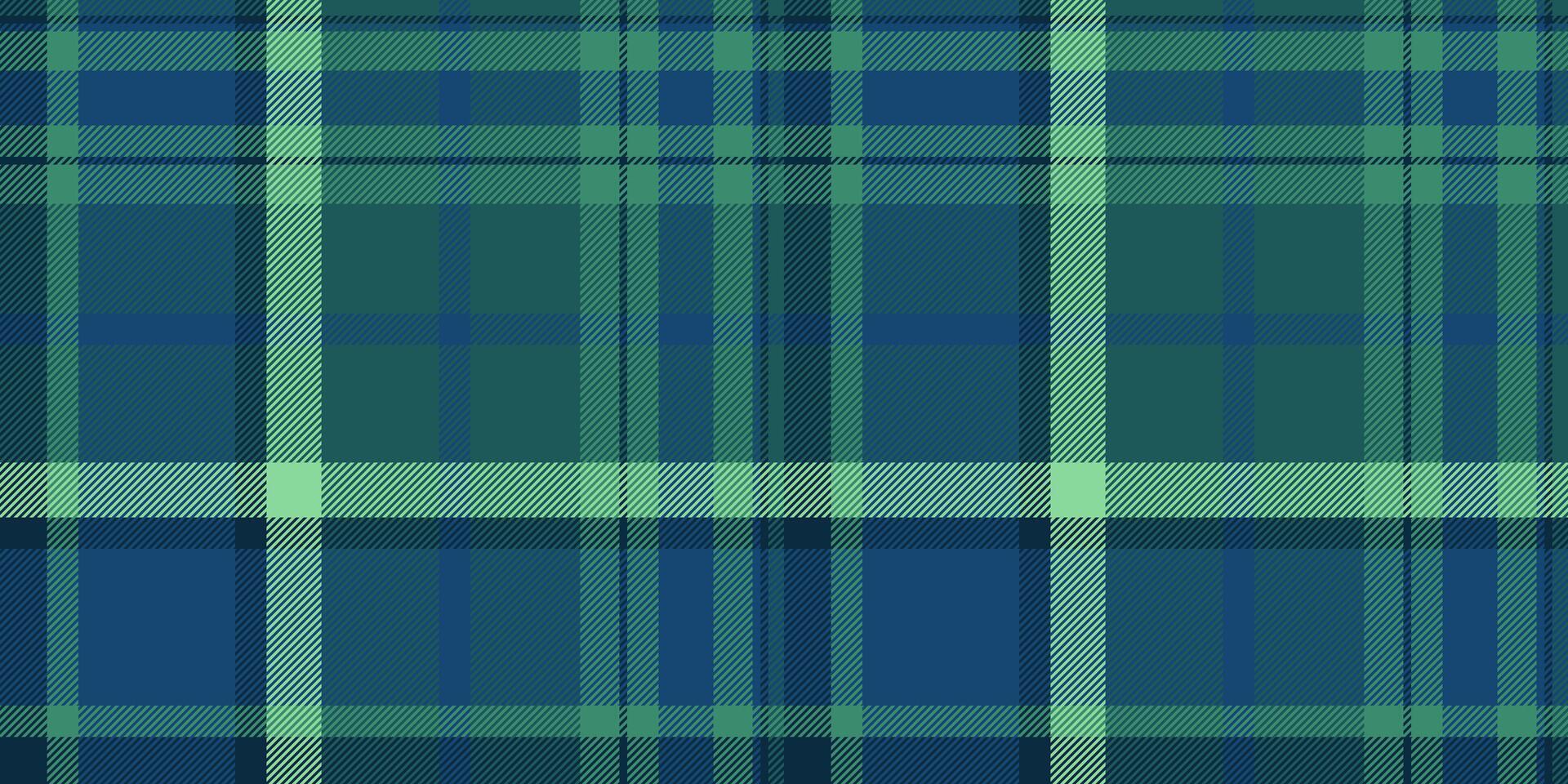 Fashioned check pattern textile, periodic texture background tartan. Trend fabric seamless plaid in cyan and teal colors. vector