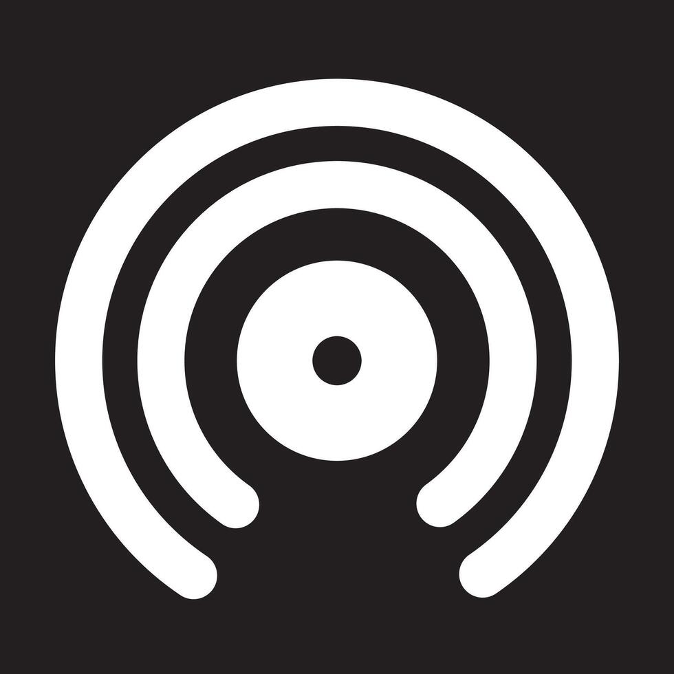 wireless internet icon white vector