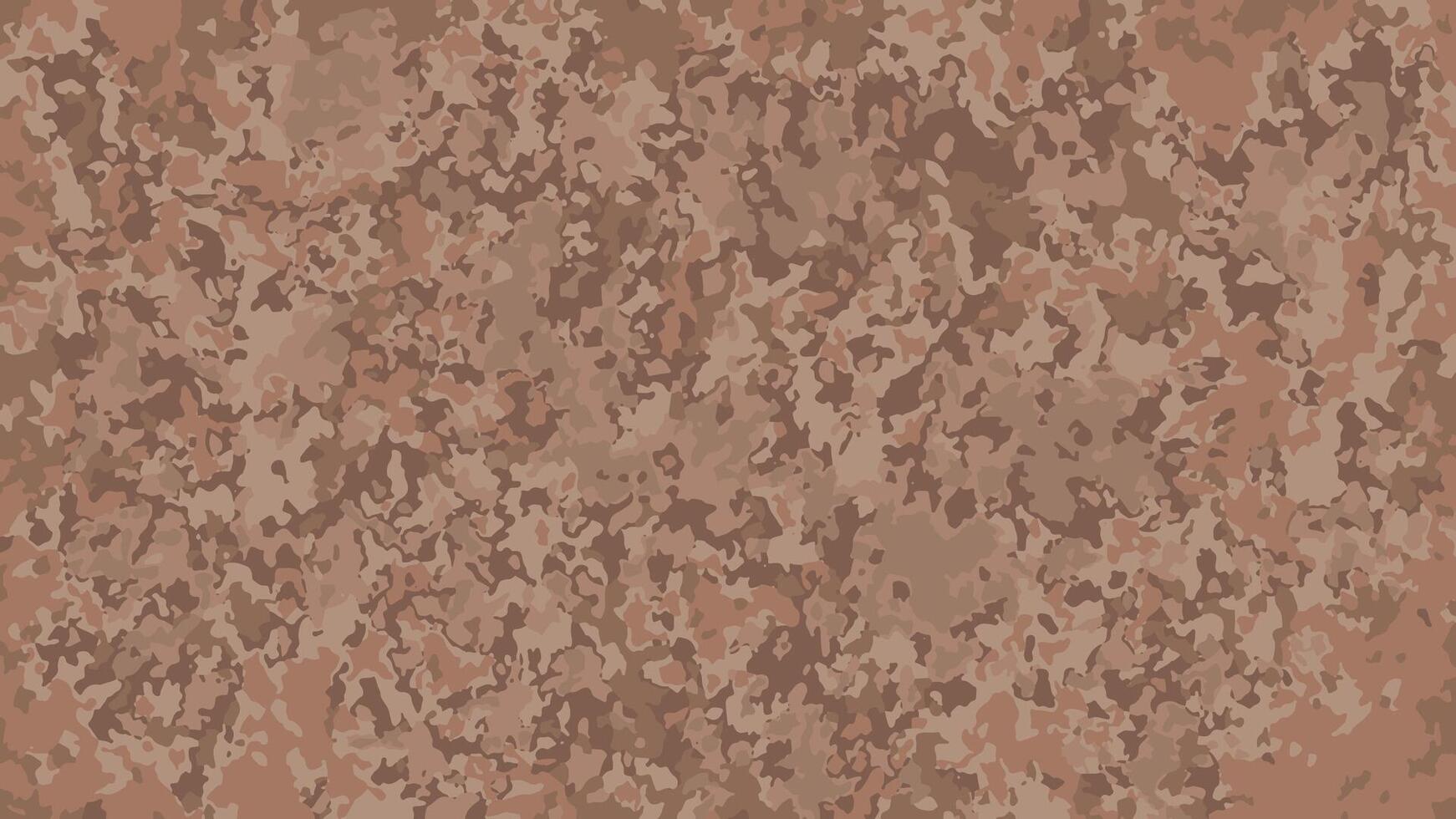 Abstract camouflage pattern spots in warm brown and beige tones. Concept of natural textures, modern design, military-inspired patterns, and modern background in trendy color. vector