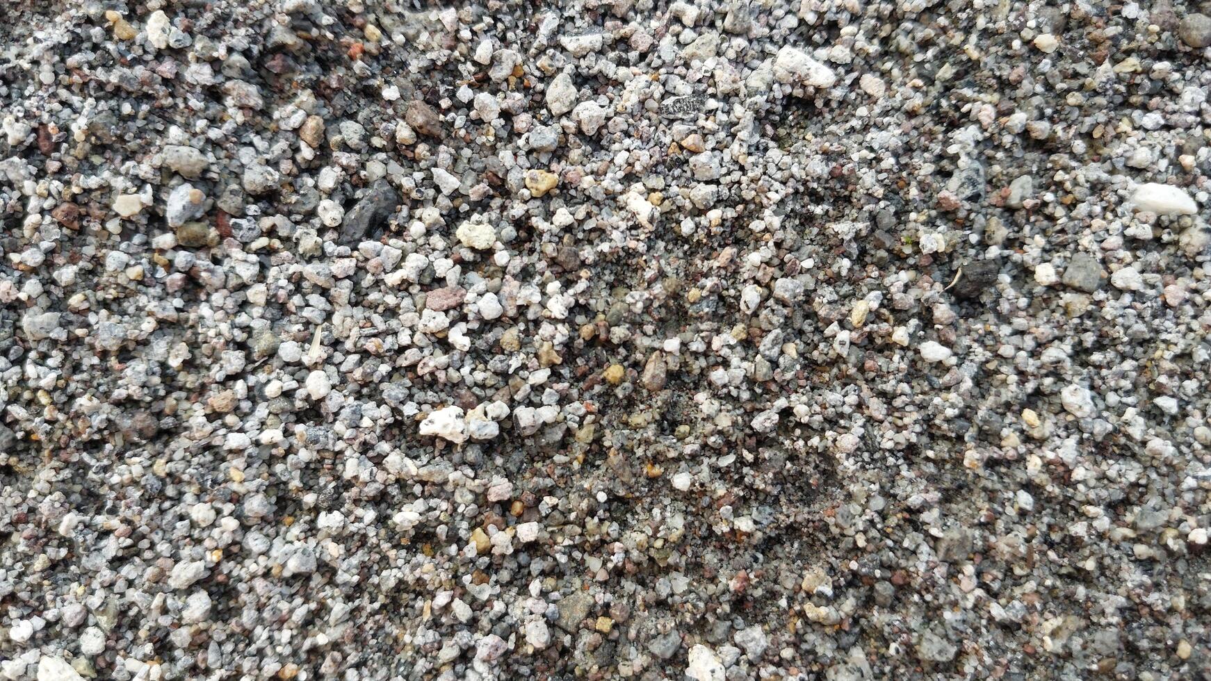 Close-Up of Gravel and Pebble Texture photo