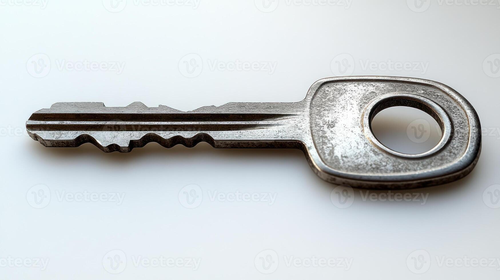 A worn key lies quietly, evoking mystery and the promise of unlocking untold stories photo
