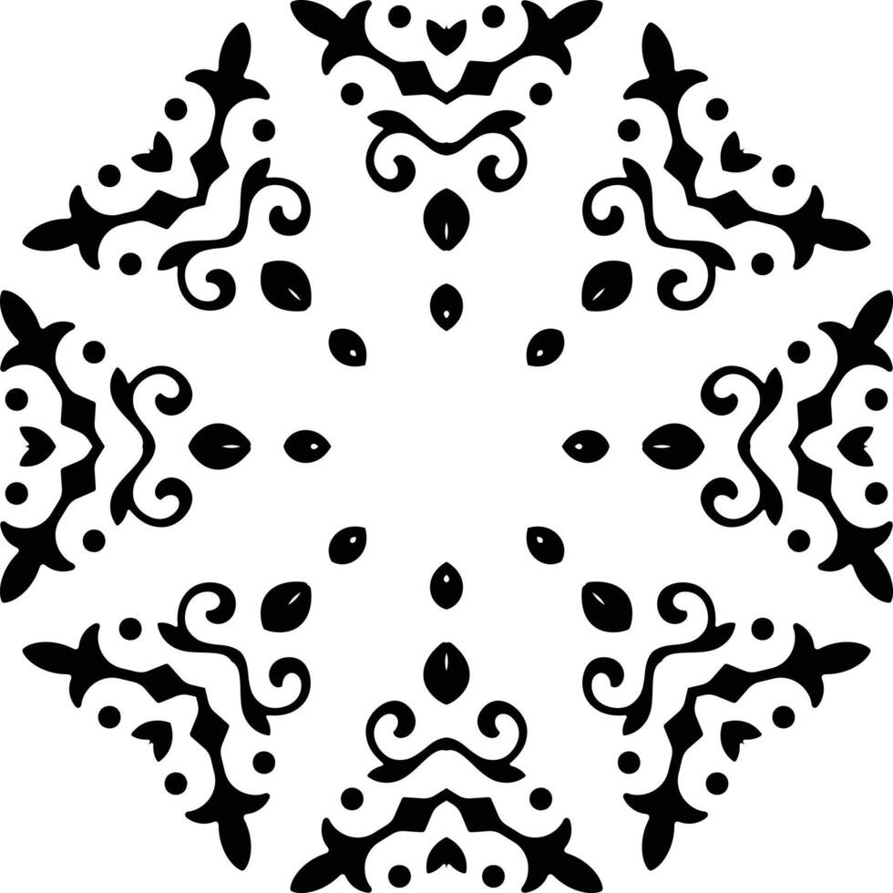 Islamic Flower Mandala Art Circular Pattern in Form of Mandala With Flower for Henna, Mehndi, Tattoo, Decoration Decorative Ornament in Ethnic Oriental Style. vector