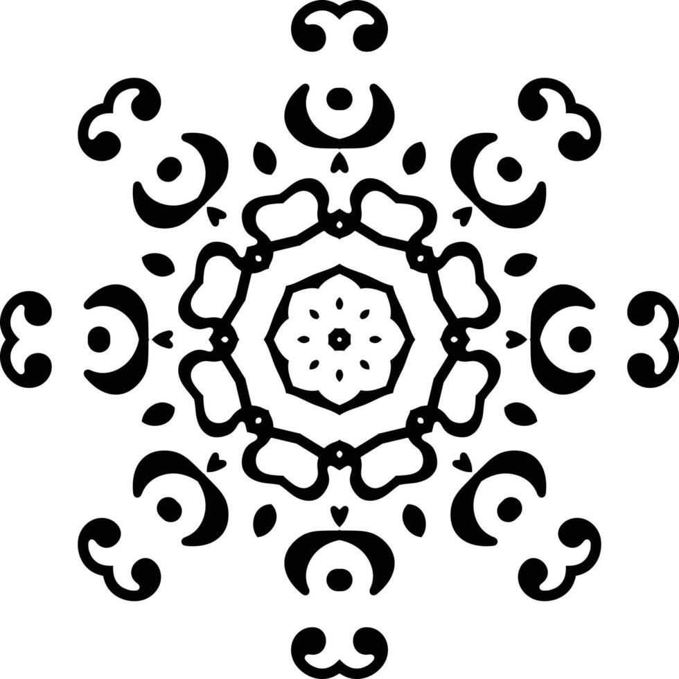 Abstract Art Islamic Shape Art Circular Pattern in the Form of a Mandala Decorative Ornament in Ethnic Oriental Style. vector