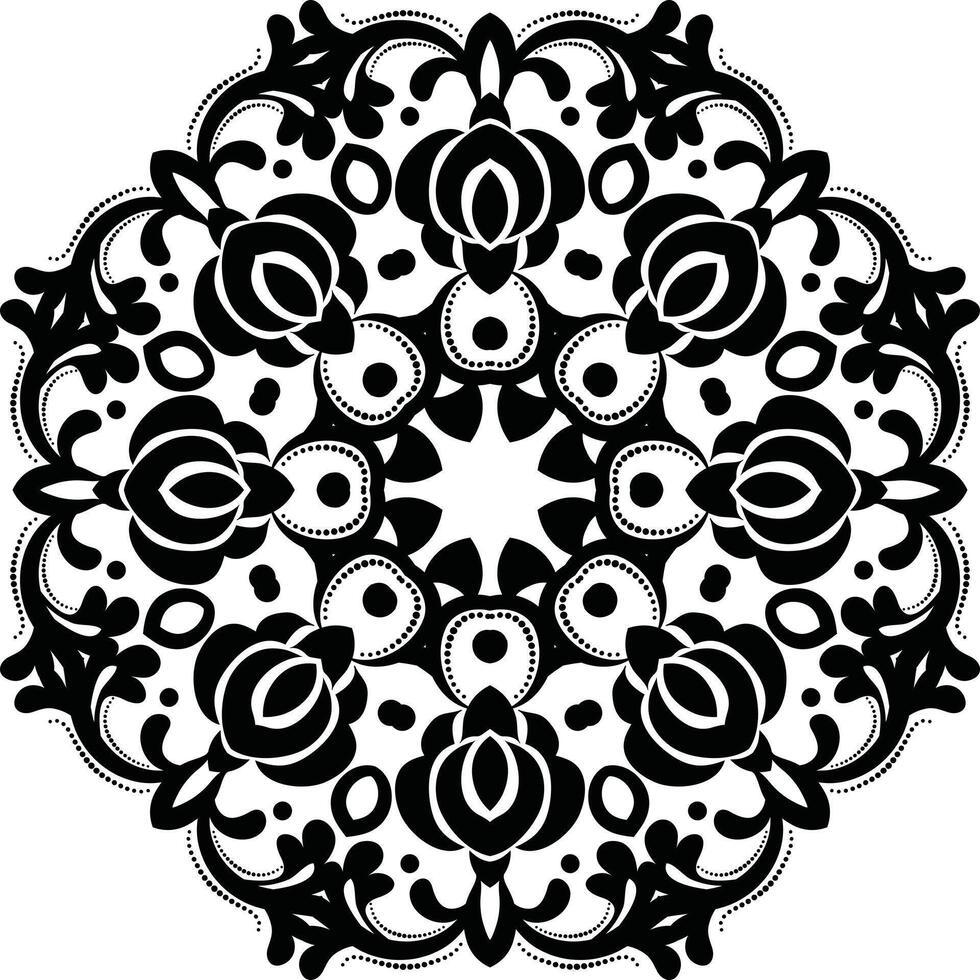 Islamic Islamic Ornament Art Circular Pattern in the Form of a Mandala Decorative Ornament in Ethnic Oriental Style. vector