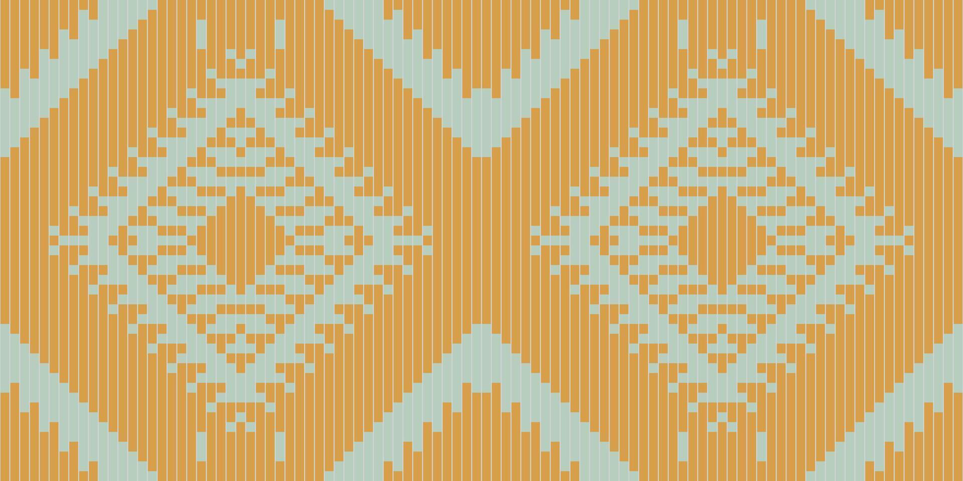 Textile Background Ikat Pattern Drawingfolk Embroidery, Aztec Geometric Ornament Print. Design for Carpet, Wallpaper, Clothing, Wrapping, Fabric vector