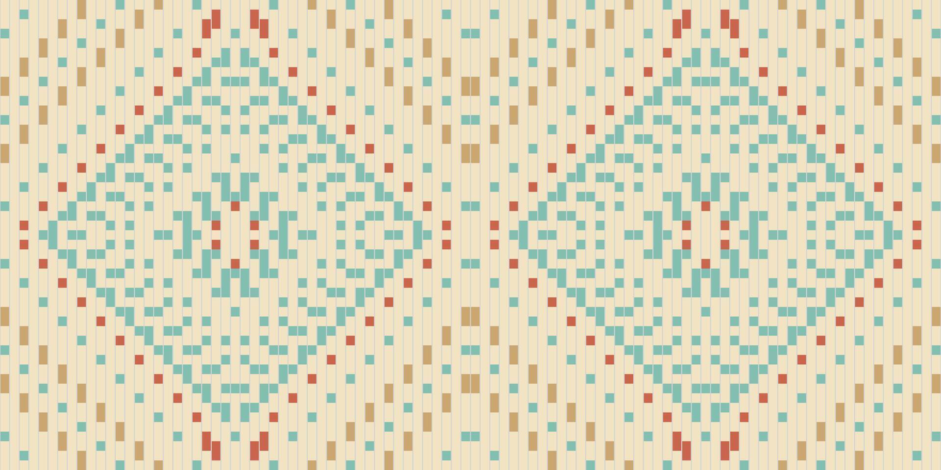 Retro Ethnic Design Pattern in the Philippinesfolk Embroidery, Aztec Geometric Ornament Print. Design for Carpet, Wallpaper, Clothing, Wrapping, Fabric vector