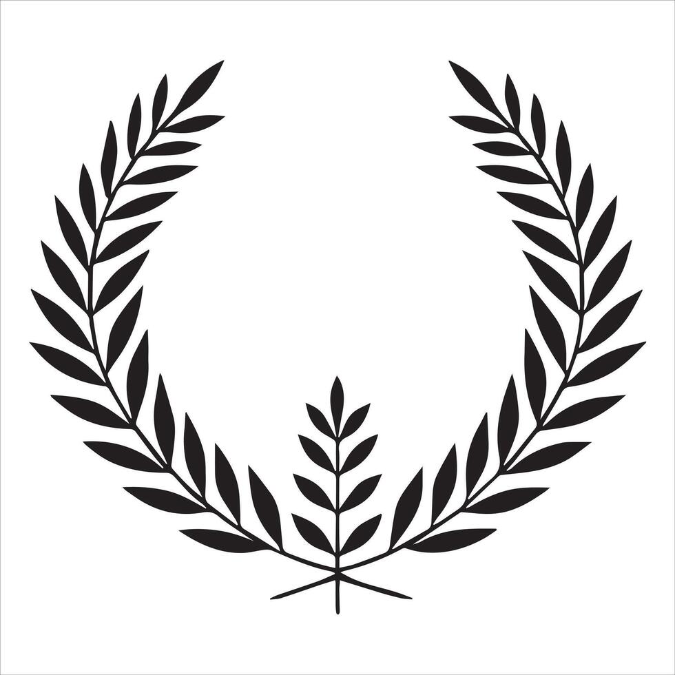 Elegant Wreath Clipart Illustration Design vector