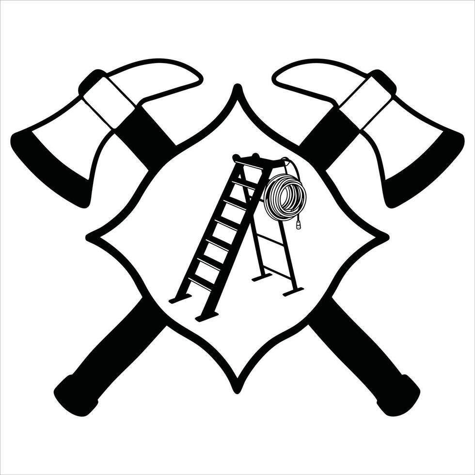 Firefighter Clipart for Fire Station Designs vector