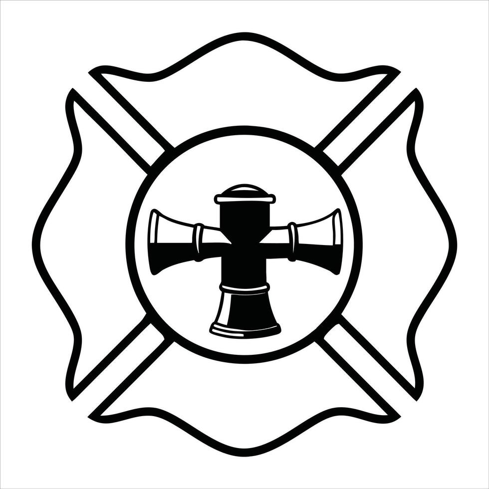 Firefighter Illustration for Rescue Operations vector