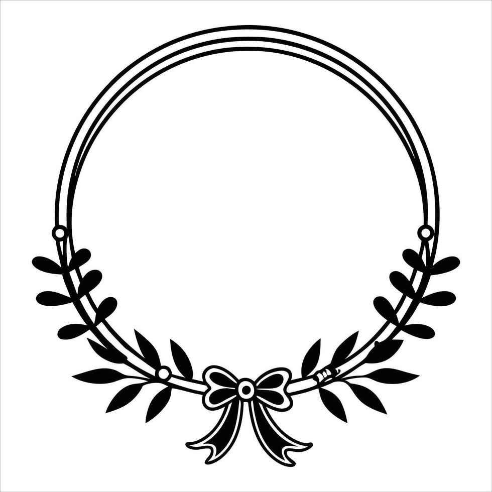 Lovely Wreath Clipart Illustration for Events vector