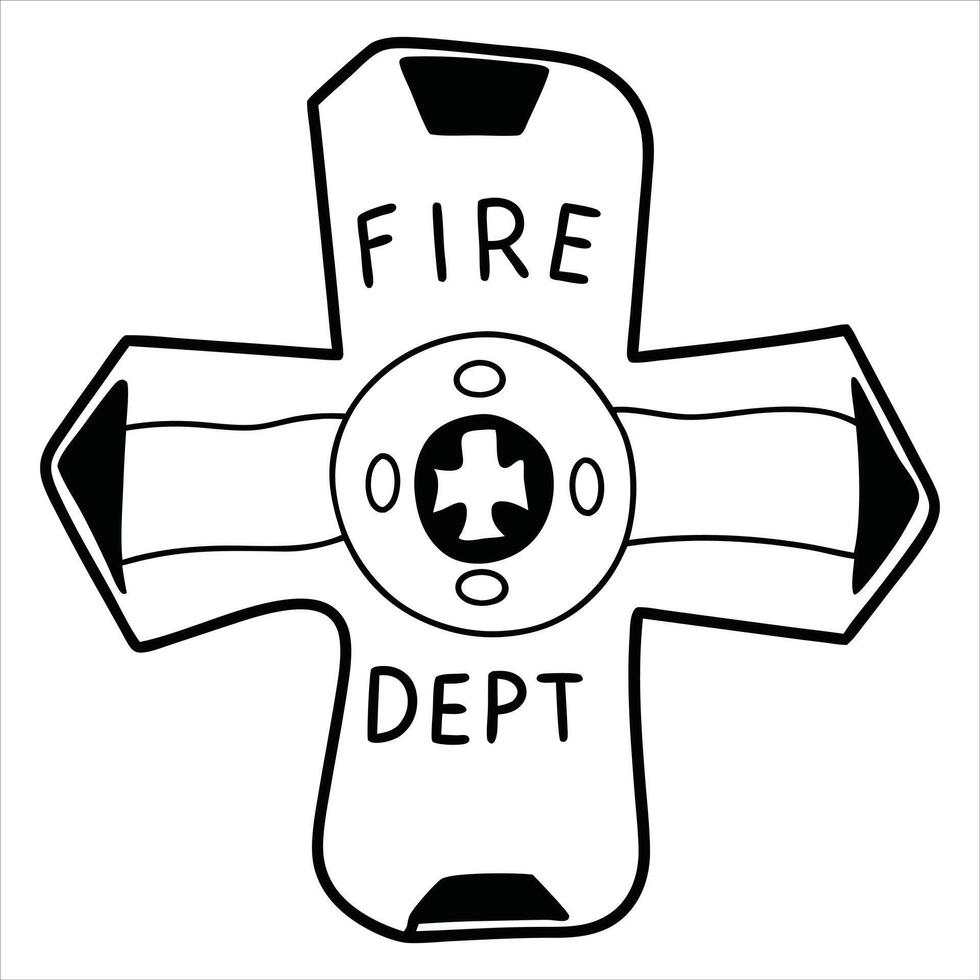 Firefighter Illustration for Heroic Rescue Missions vector