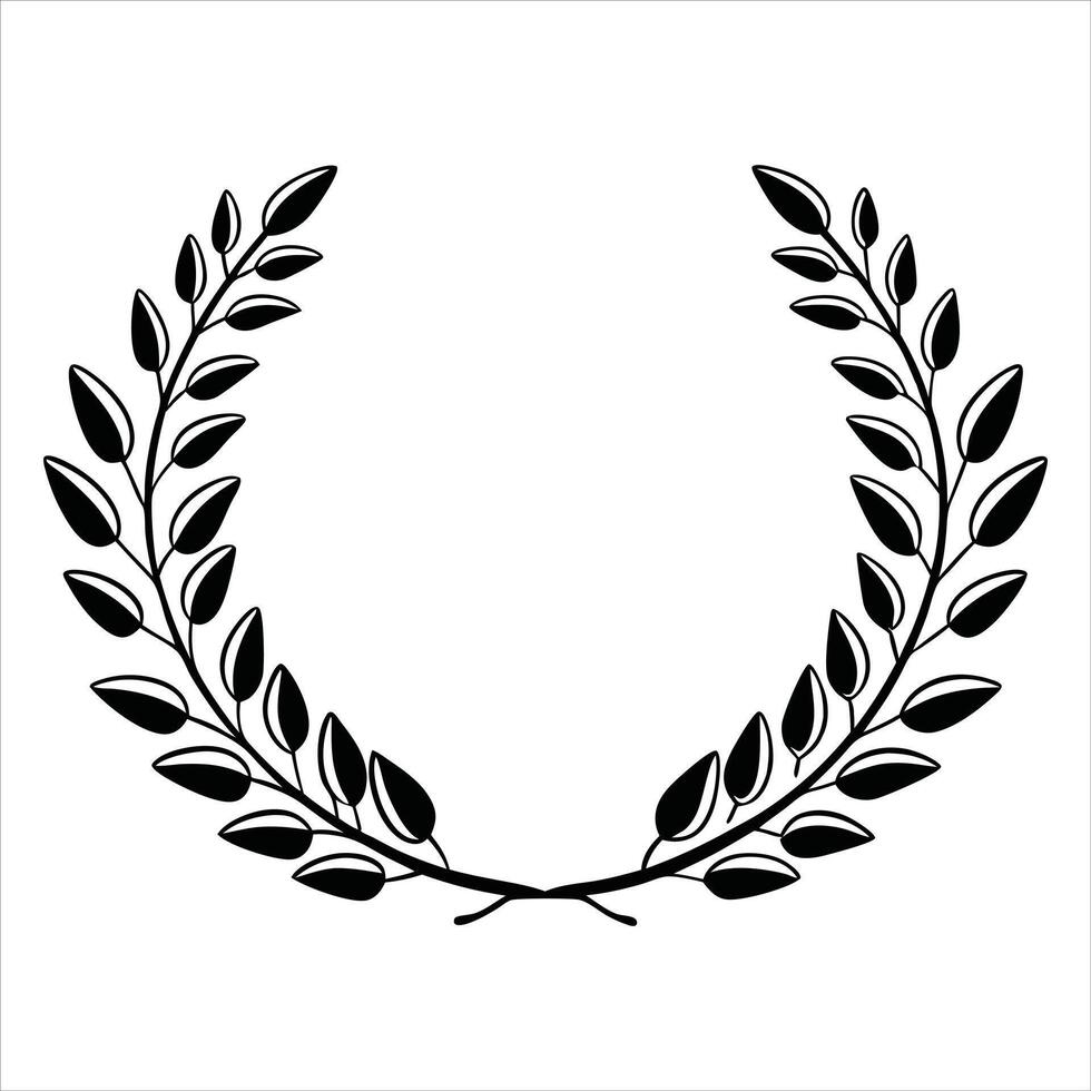 Stylish Wreath Clipart Illustration for Decor vector