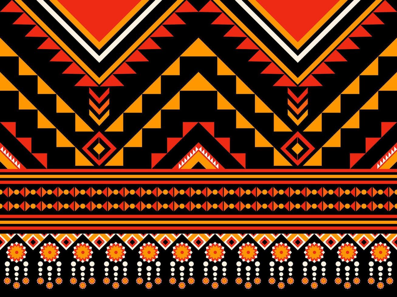 Geometric ethnic patterned background. Aztec ornament. illustration. vector