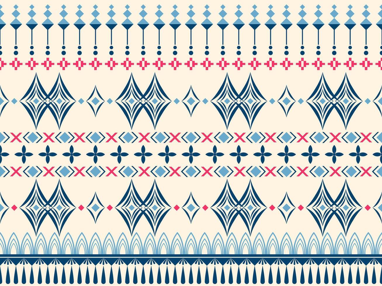 Ethnic boho seamless pattern. Tribal pattern. Folk motif. vector