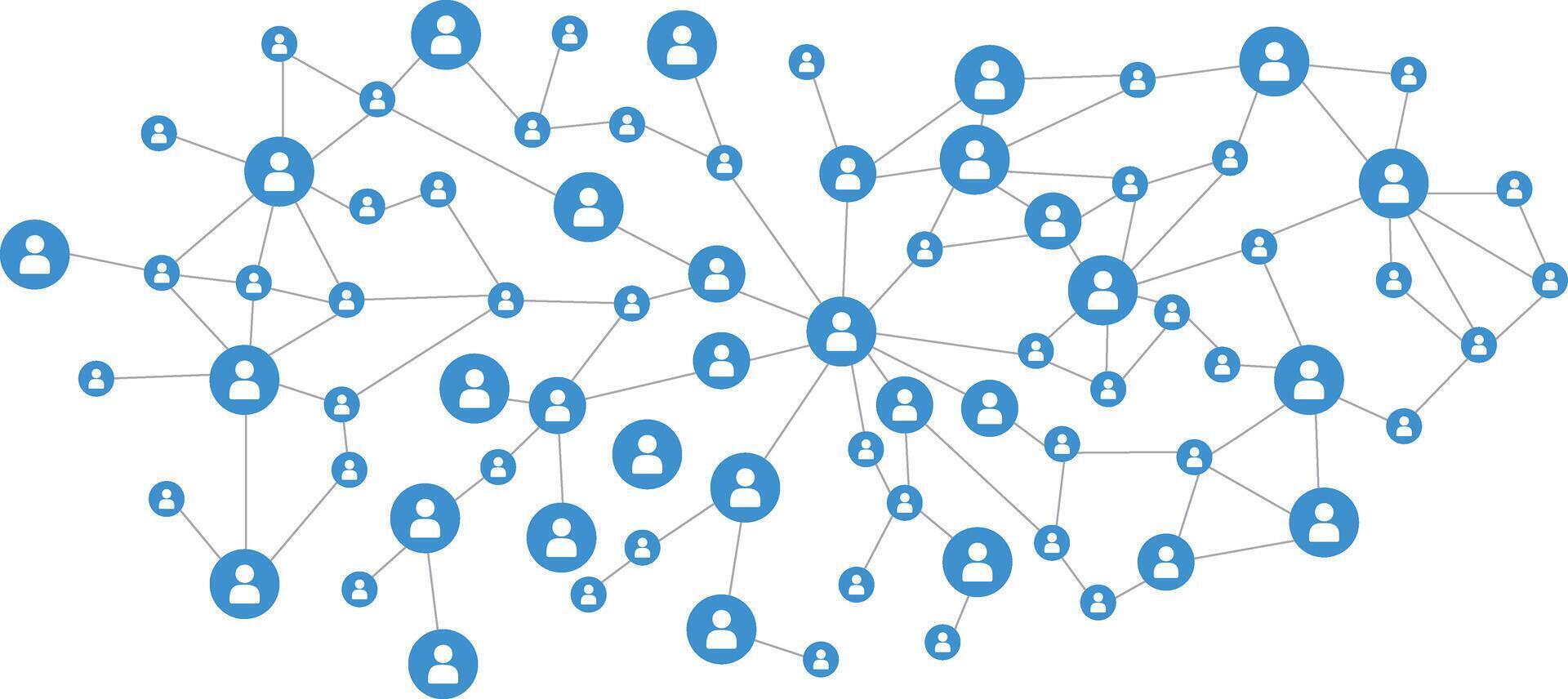 Communication between people illustration. Connecting social network tech ai. Global network connection concept. Social network communication in the global computer networks. Internet technology vector