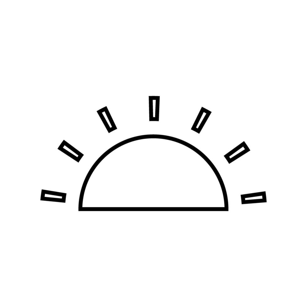 Sunrise icon. Element of weather icon for mobile concept and web apps. Thin line sunrise icon can be used for web and mobile. Premium icon on white background vector