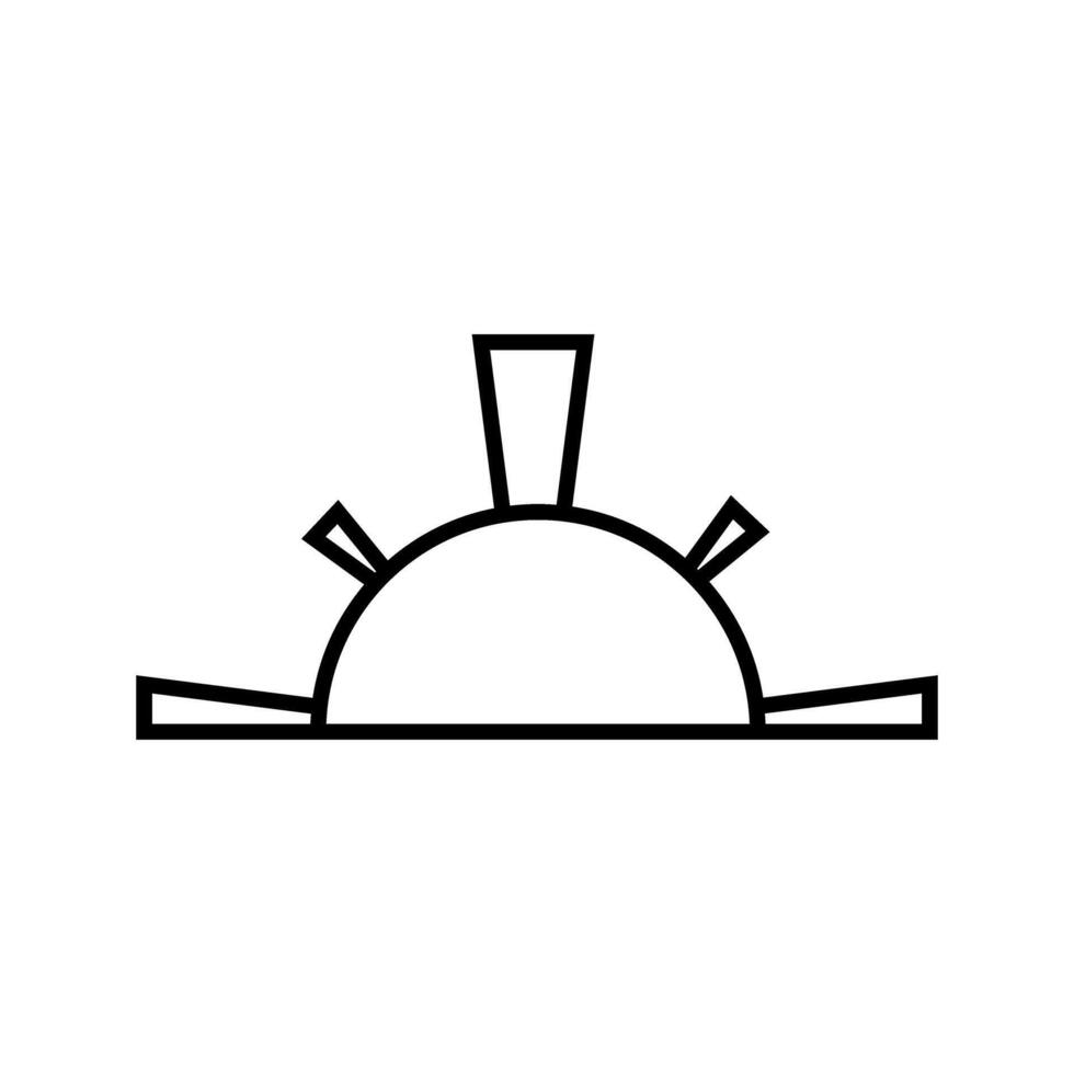 Sunrise icon. Trendy flat style for graphic design, web-site. illustration. vector